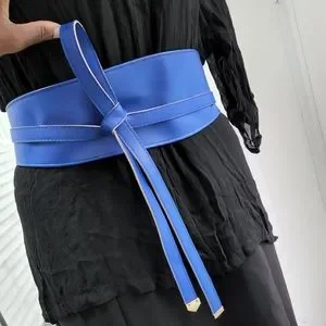 Accessories | Plus Size Royal Blue Silver Obi Wrap Corset 